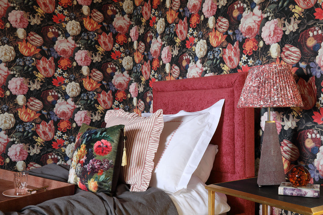 Forwood Design bedside lamp, bedside table and serving tray