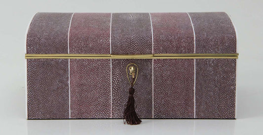 luxury shagreen jewellery box with tray