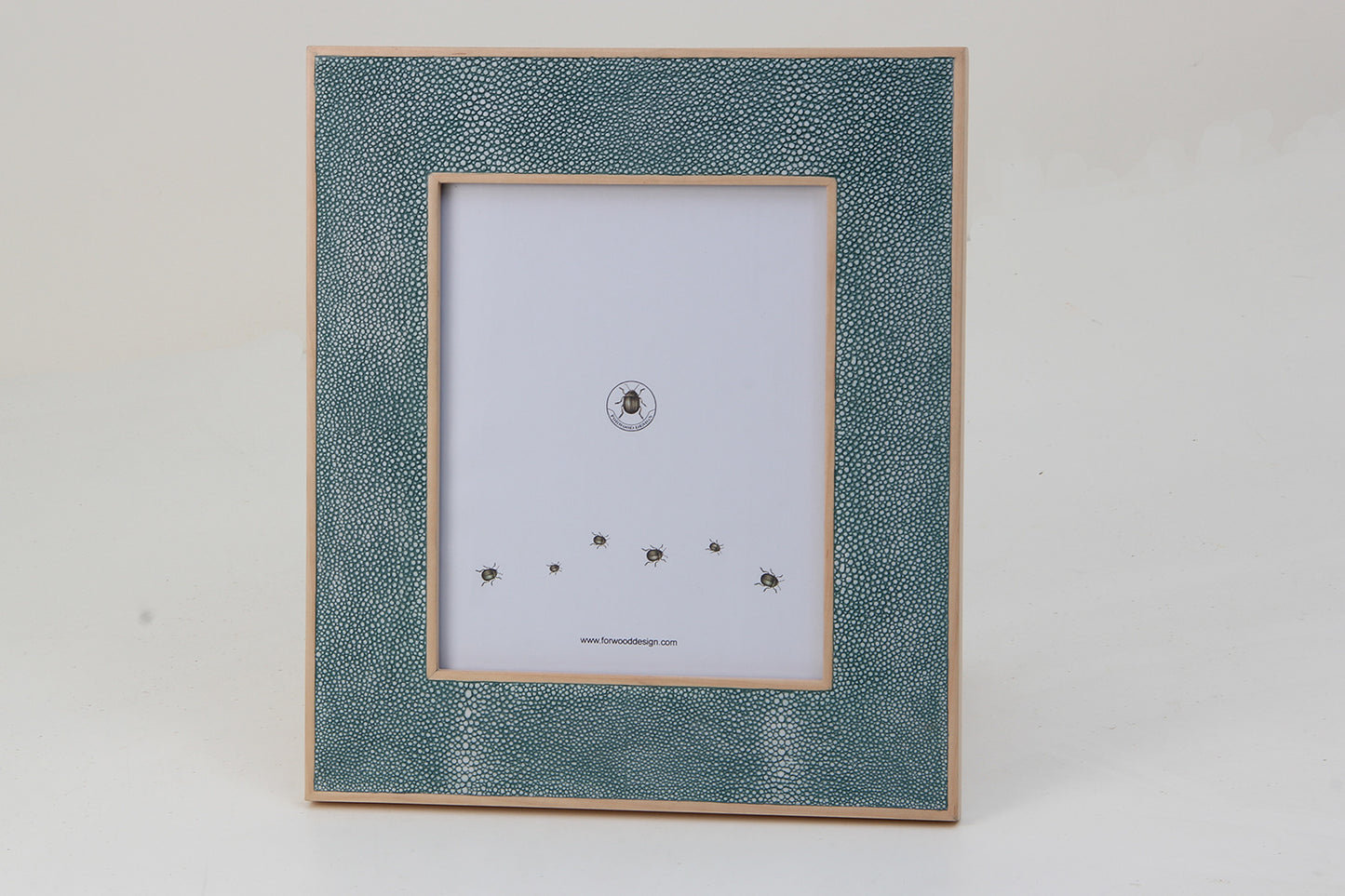 large luxury teal shagreen 10 x 8 photo frame