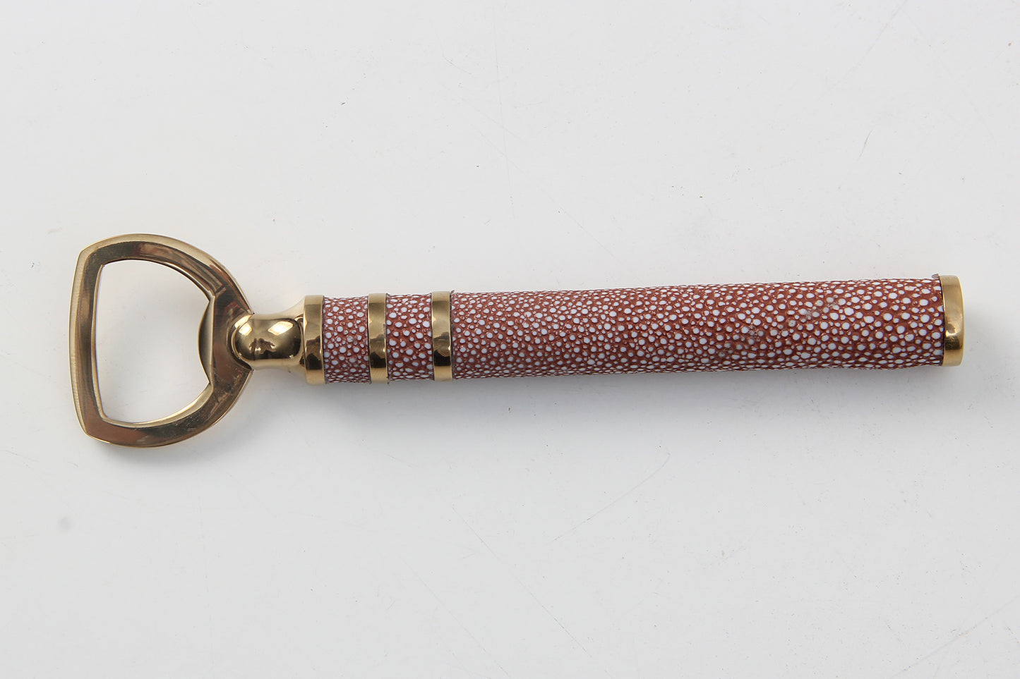 Luxury Bottle opener in Coral Shagreen