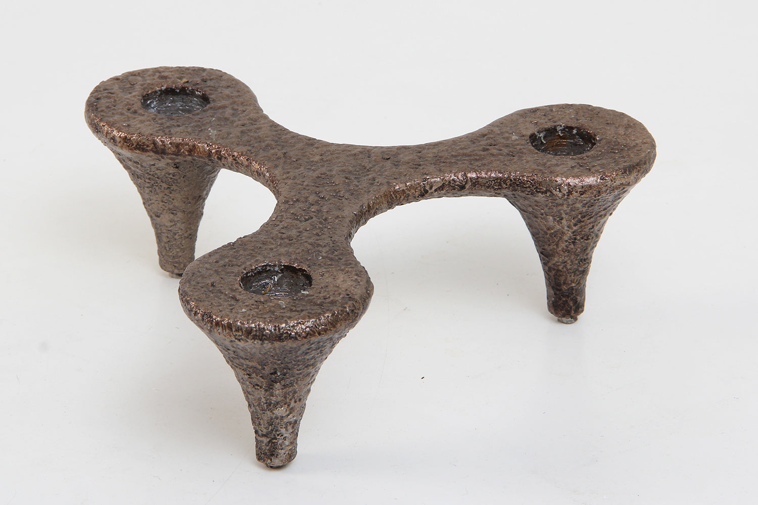 Detail of Bronze Candle stick by Henry Forwood