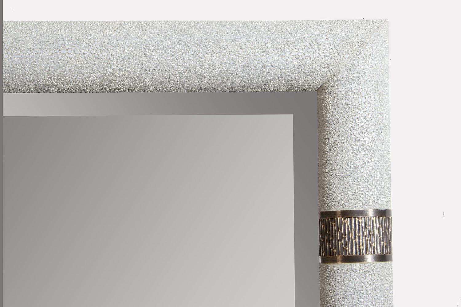 Shagreen wall mirror for interior designers