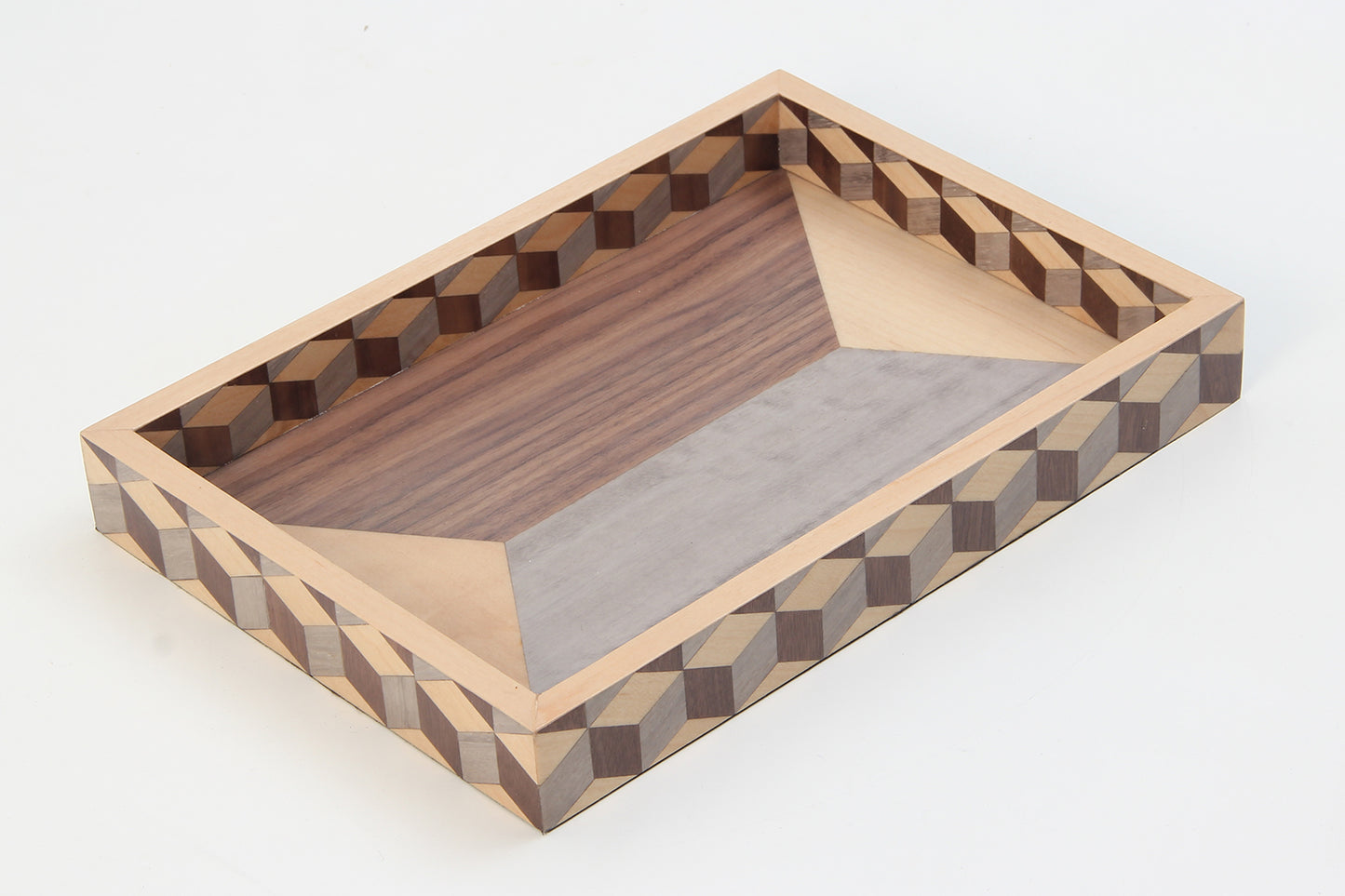 Chic Marquetry Desk Tray