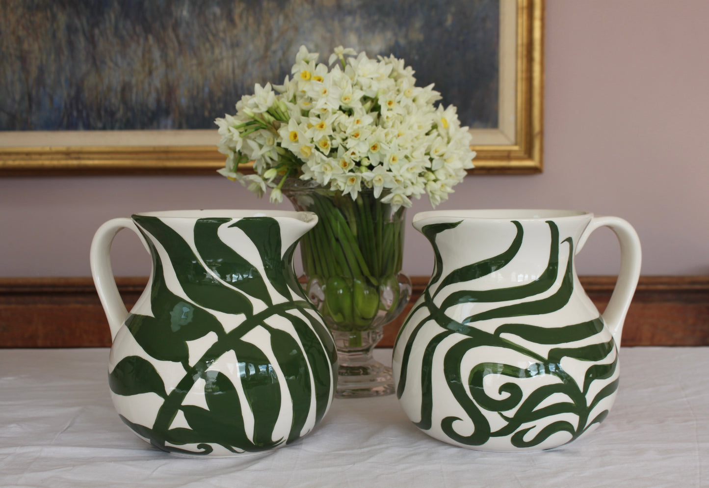 Unique curvy Jug by Kitty Arden