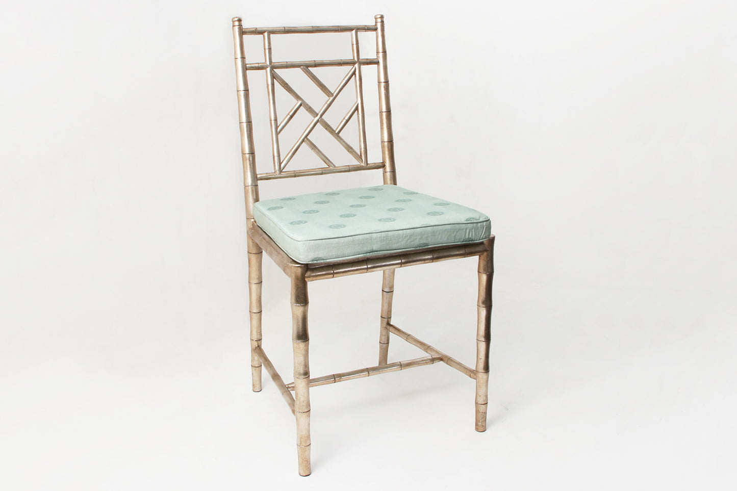 Silver Dining chair chic silver dining chair