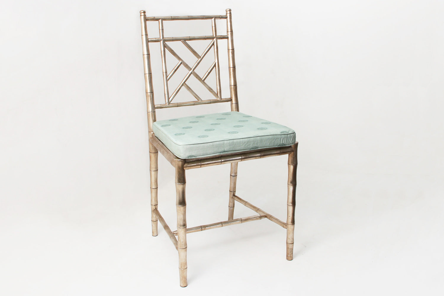 Silver Dining chair chic silver dining chair