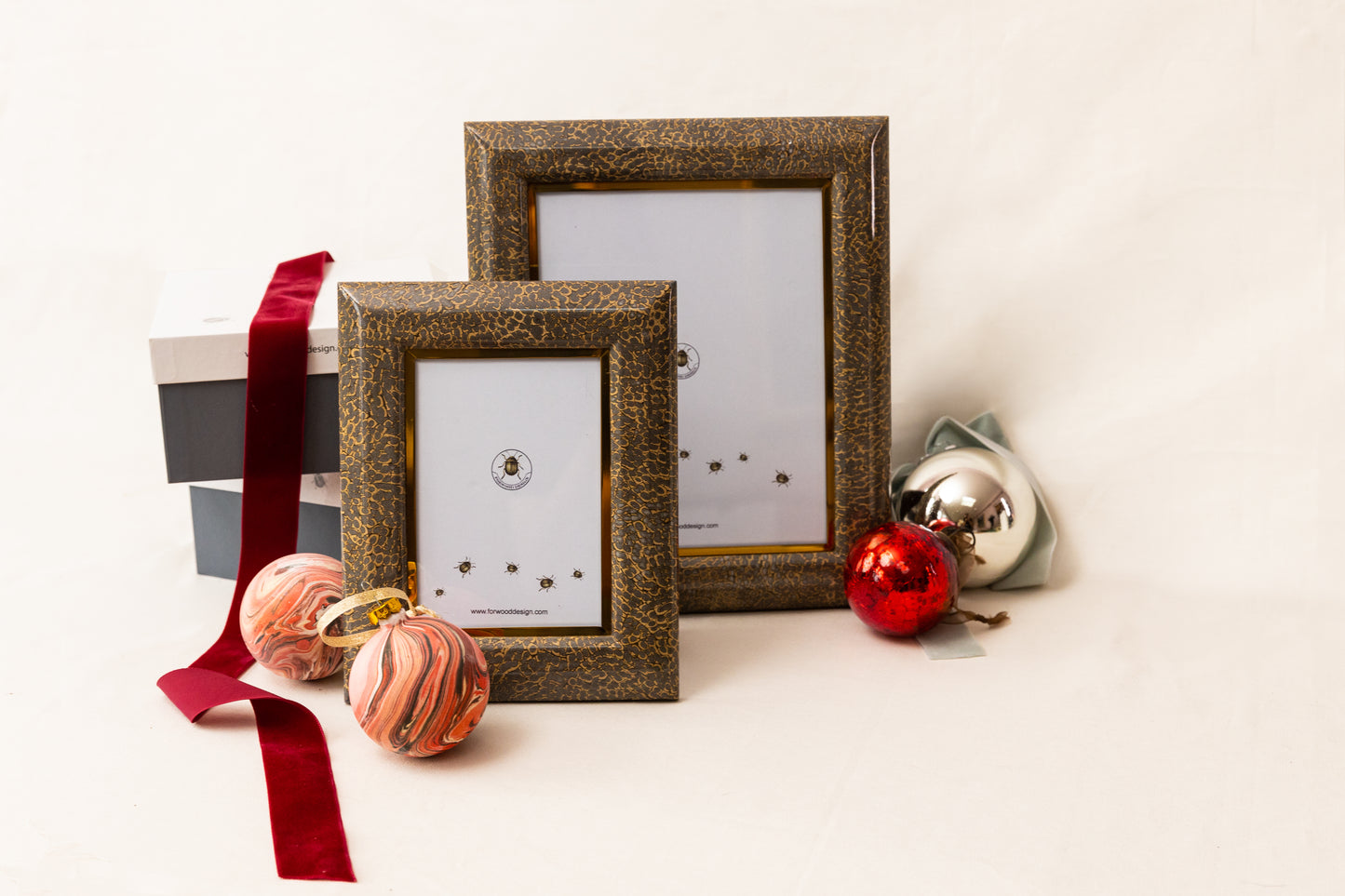 Photo frames in eggshell by Forwood Design