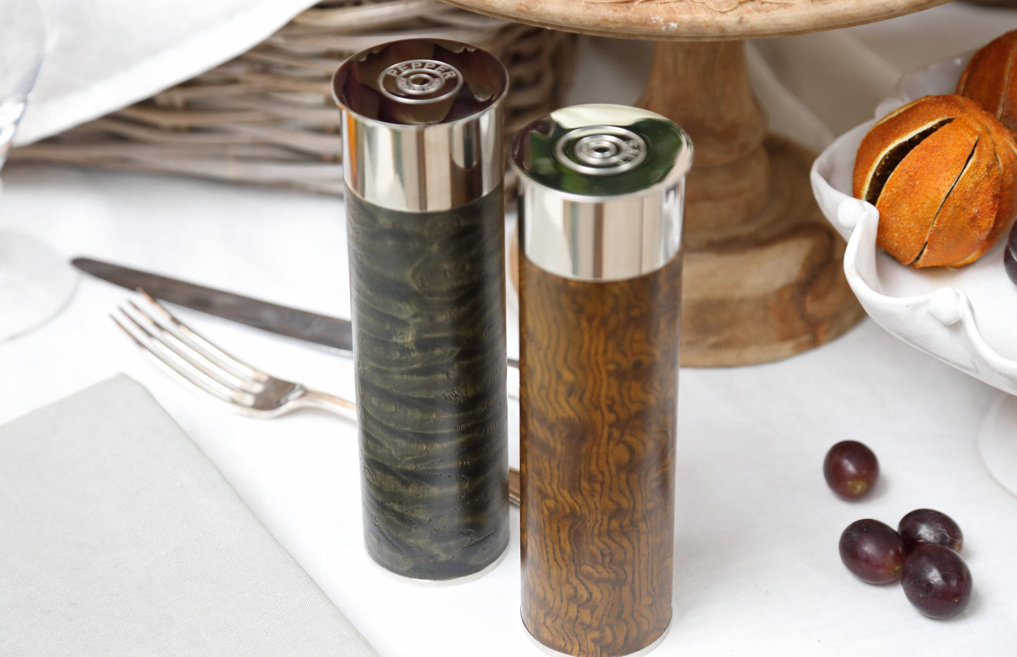 Unique ceramic salt and pepper grinders