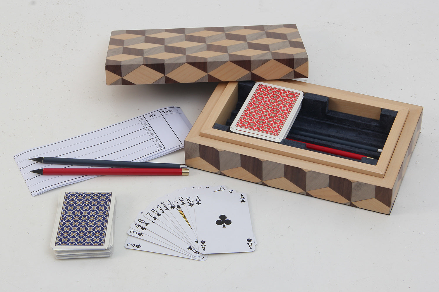 Lux Bridge Set Marquetry cubes