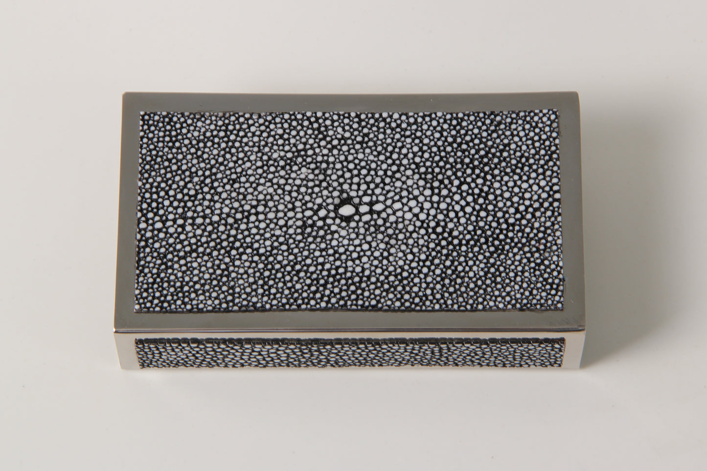 Matchbox holder Grey shagreen Match box holder matchbox cover