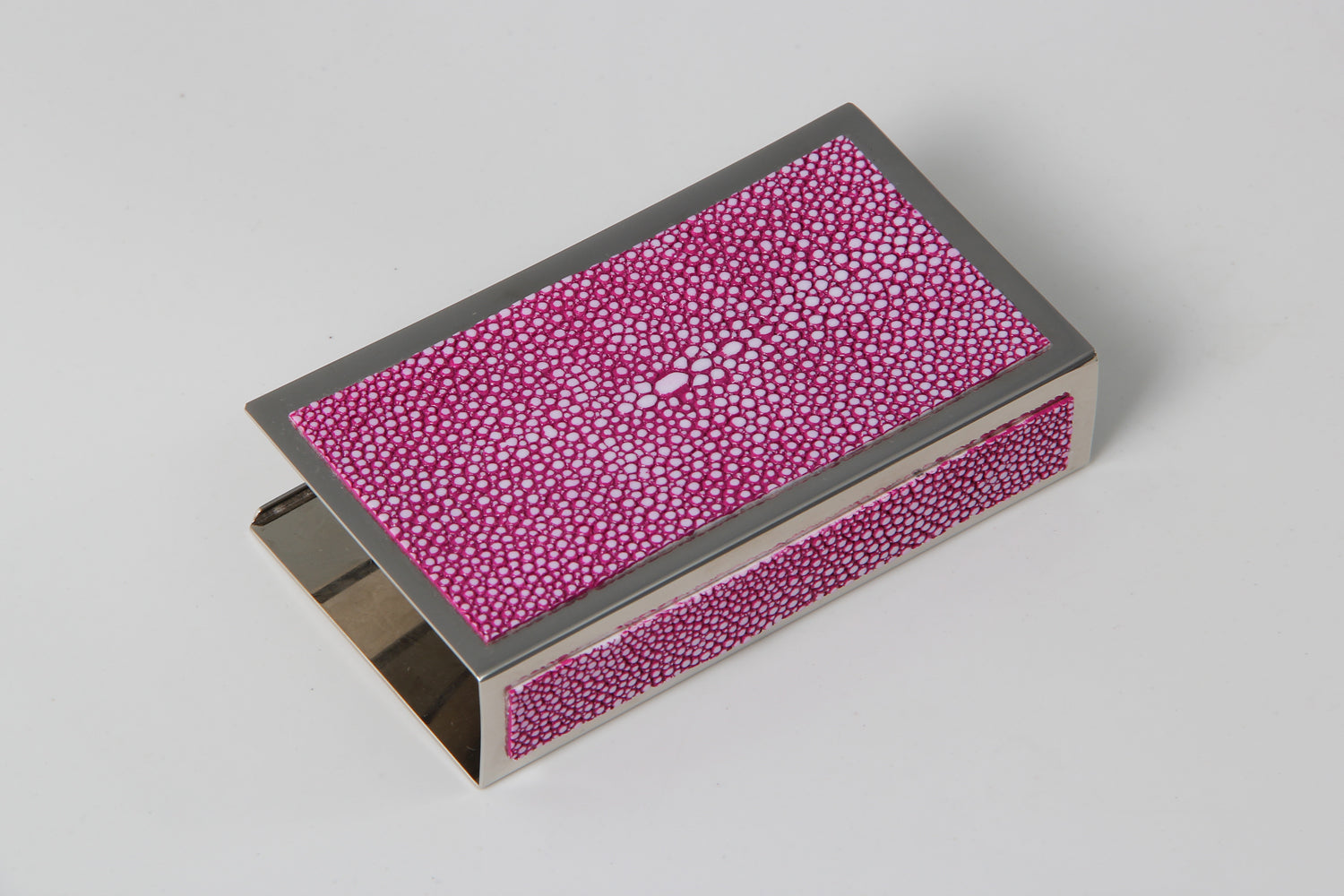 Matchbox holders matchbox covers Pink Shagreen matchbox holders