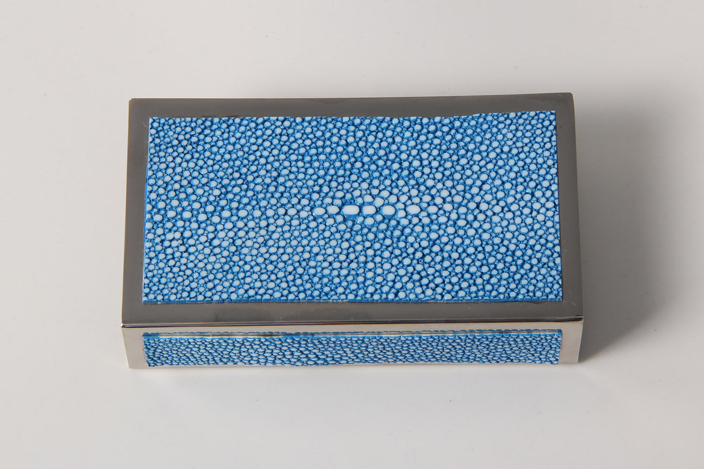 Shagreen matchbox holder Blue