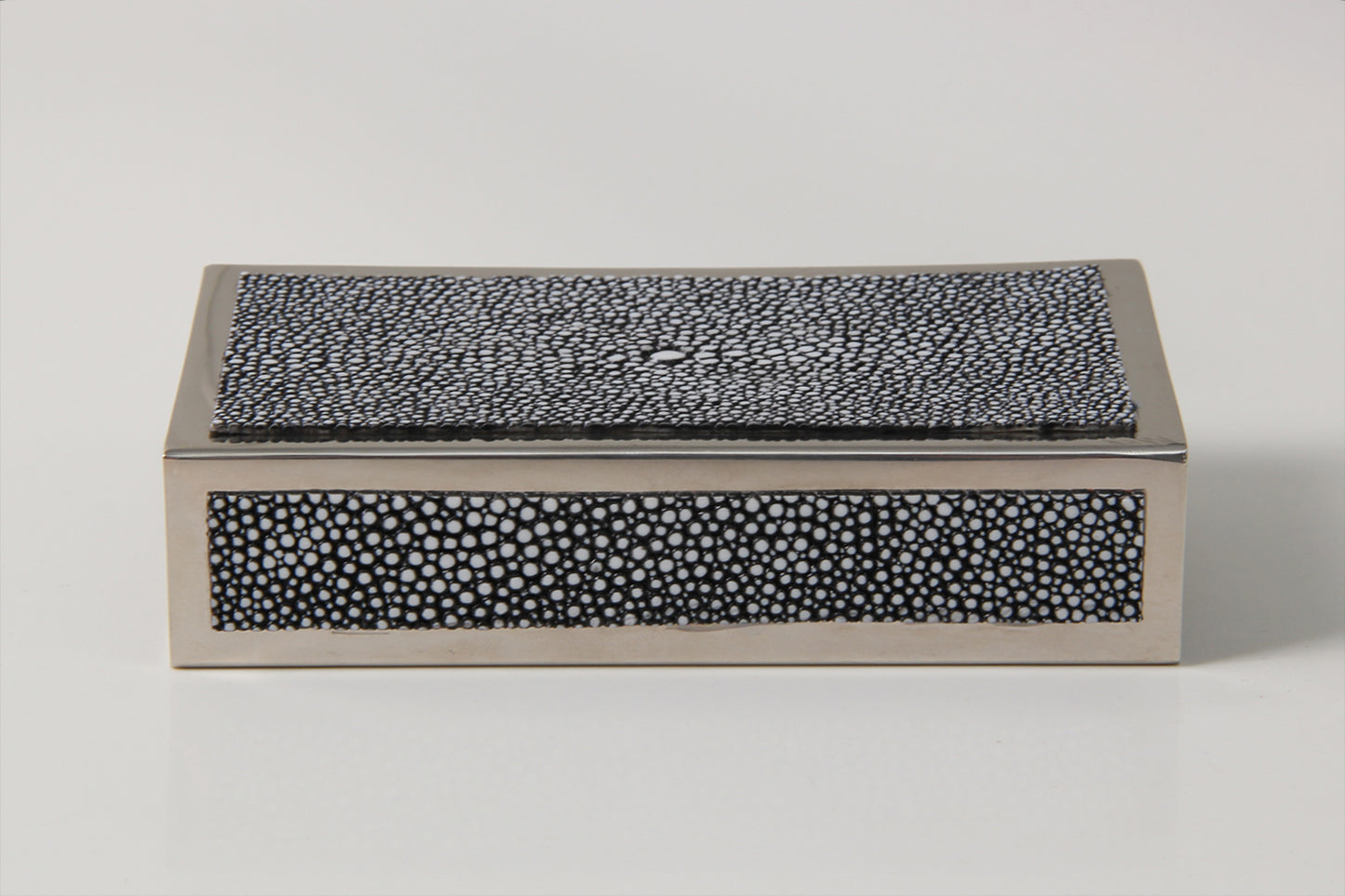 Matchbox holder chic Charcoal shagreen