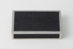 Matchbox Holder in Caviar Black Shagreen