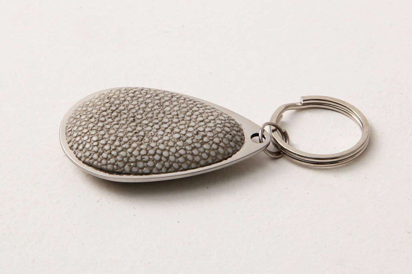 key fob Forwood Design Taupe shagreen key fob