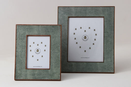 Classic Photo Frames in Lincoln Green Shagreen