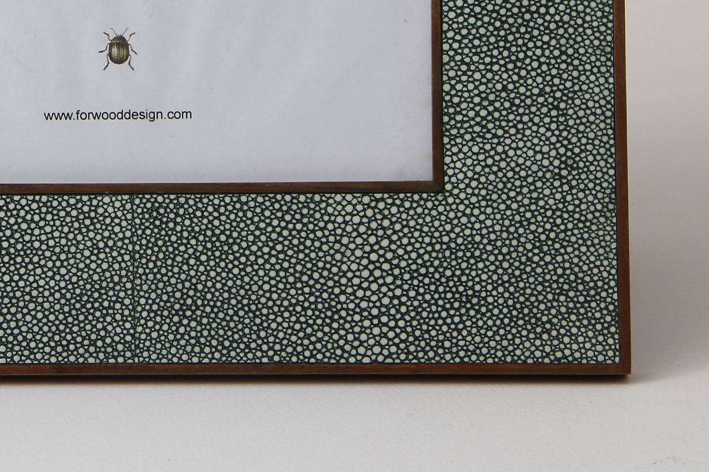 10 x 8 photo frame Unique green shagreen 10 x 8 photo frame