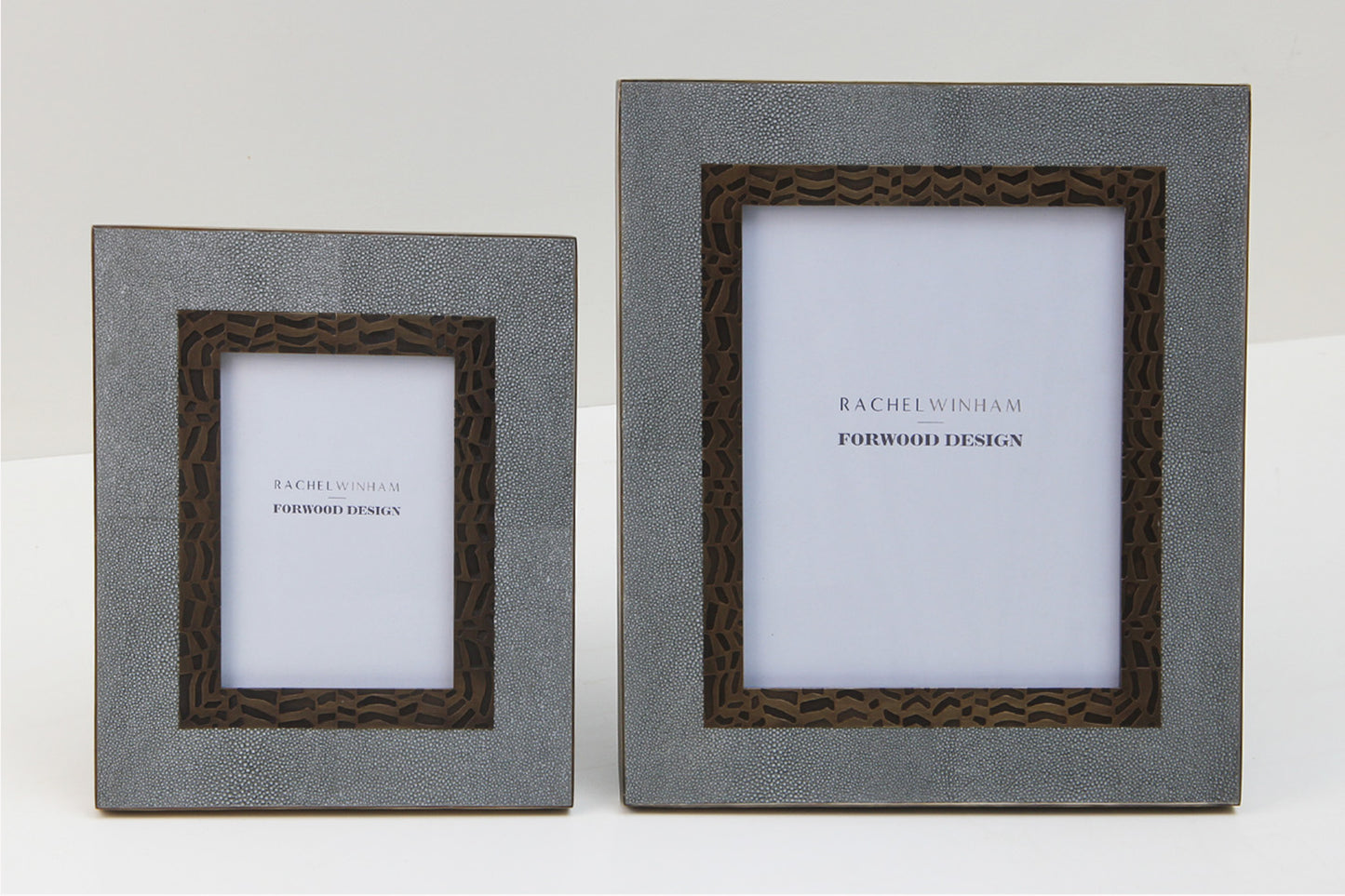 Rachel Winham's 'Midnight' Shagreen Photo Frames