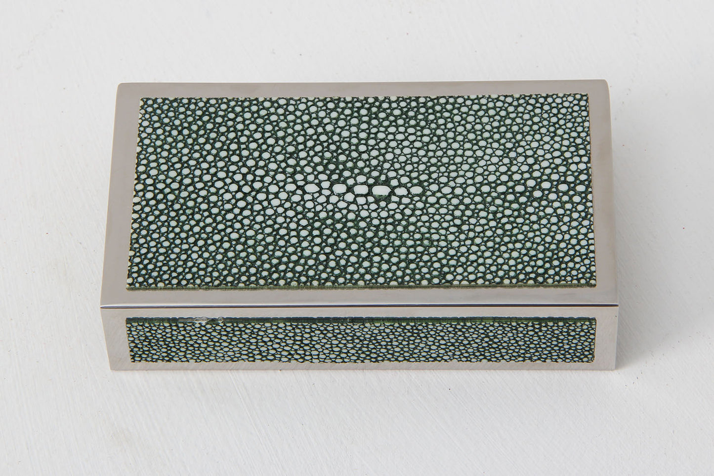 Shagreen Matchbox holder large Green