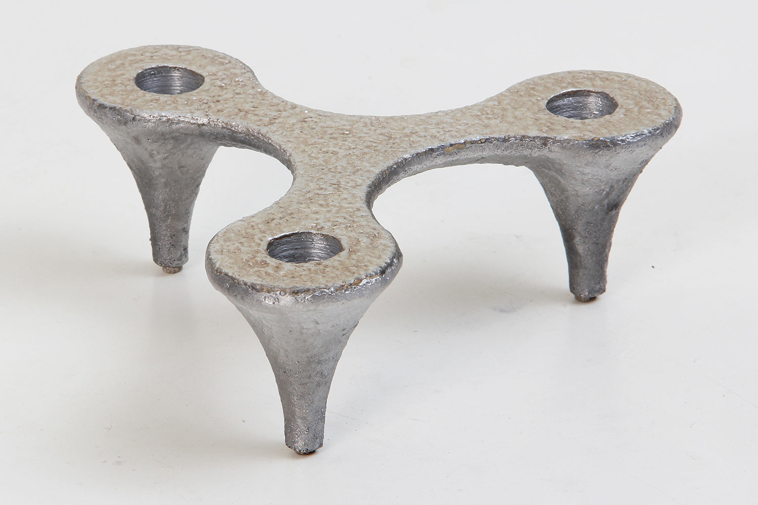 Silver candle holder close up by henry forwoo