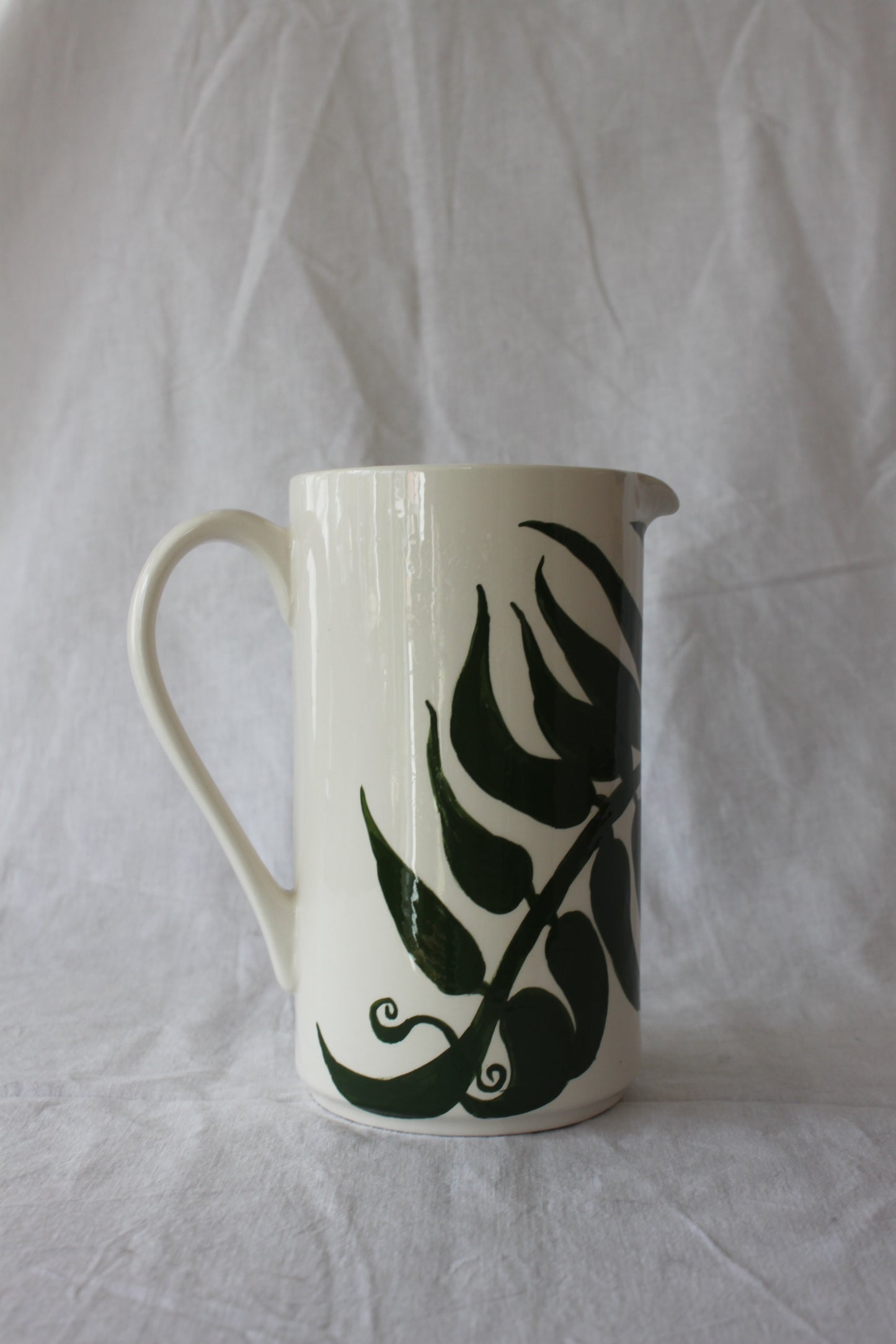 Ceramiic Straight Fern jug by Kitty Arden