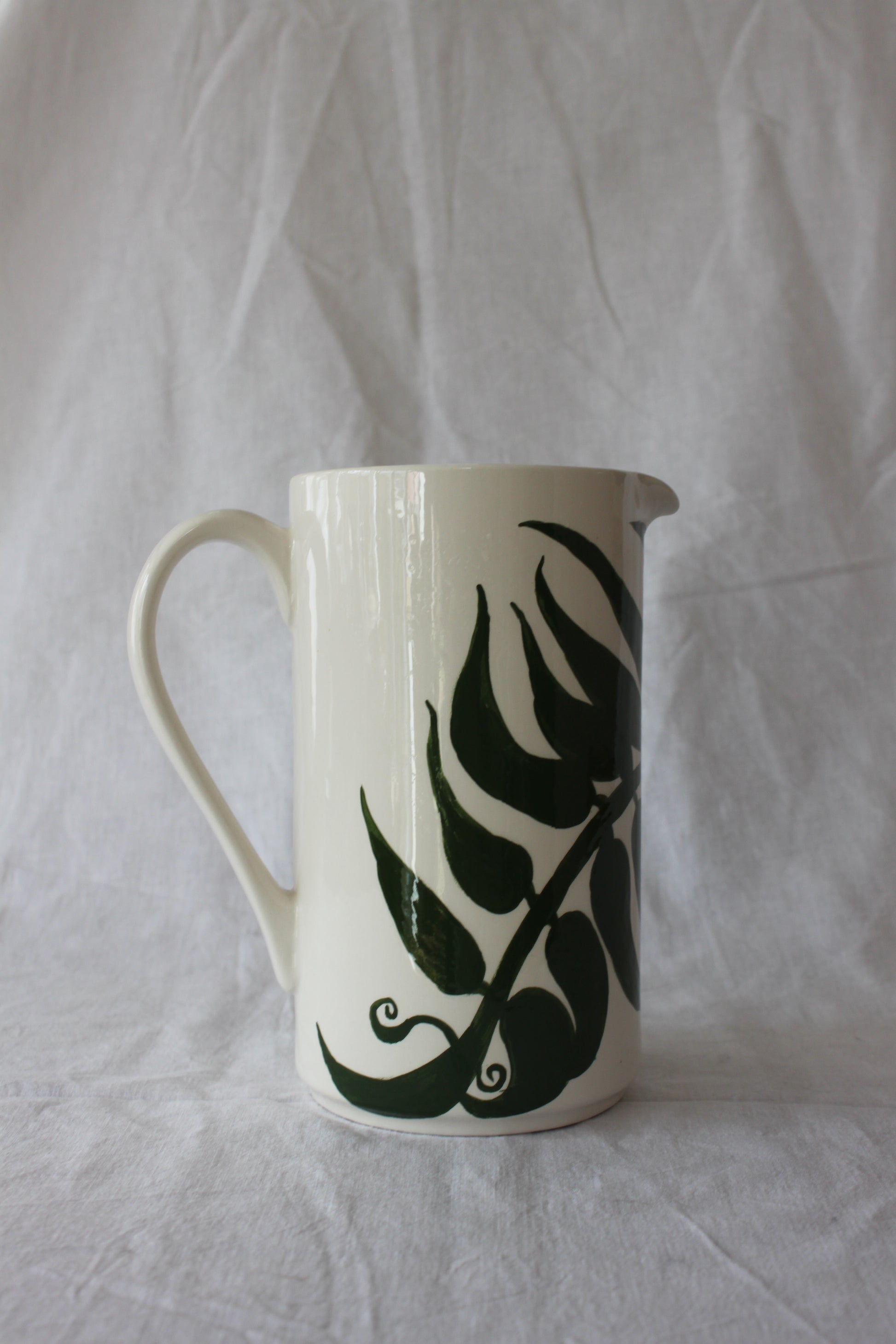 Ceramiic Straight Fern jug by Kitty Arden