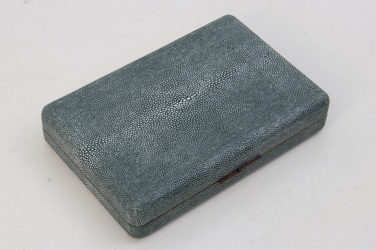 Travel backgammon board green shagreen gift