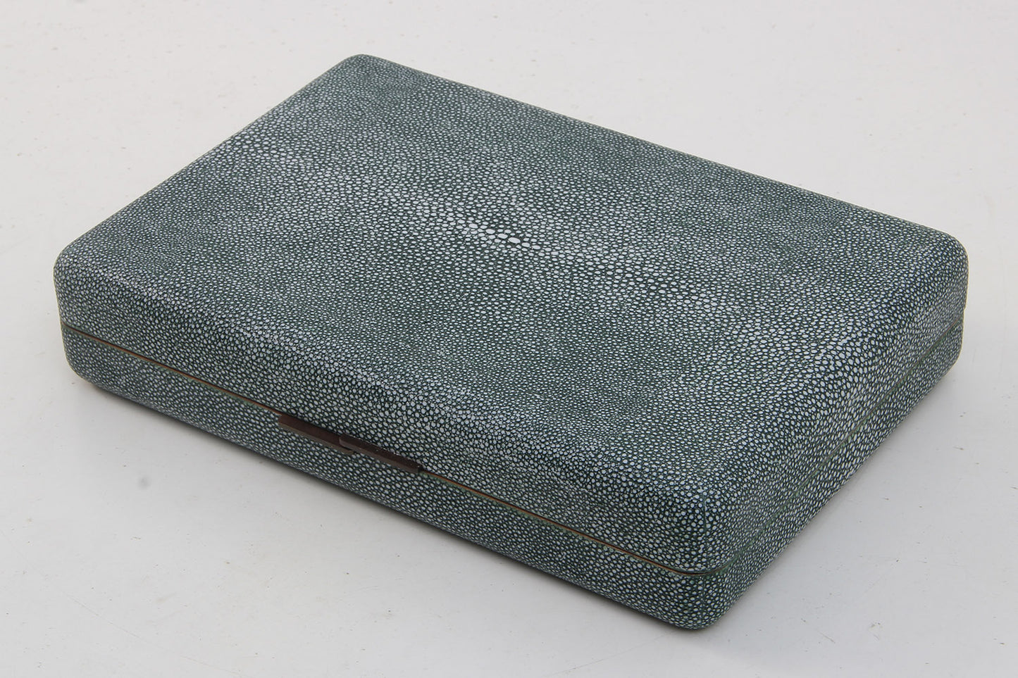 Travel backgammon board green luxury shagreen