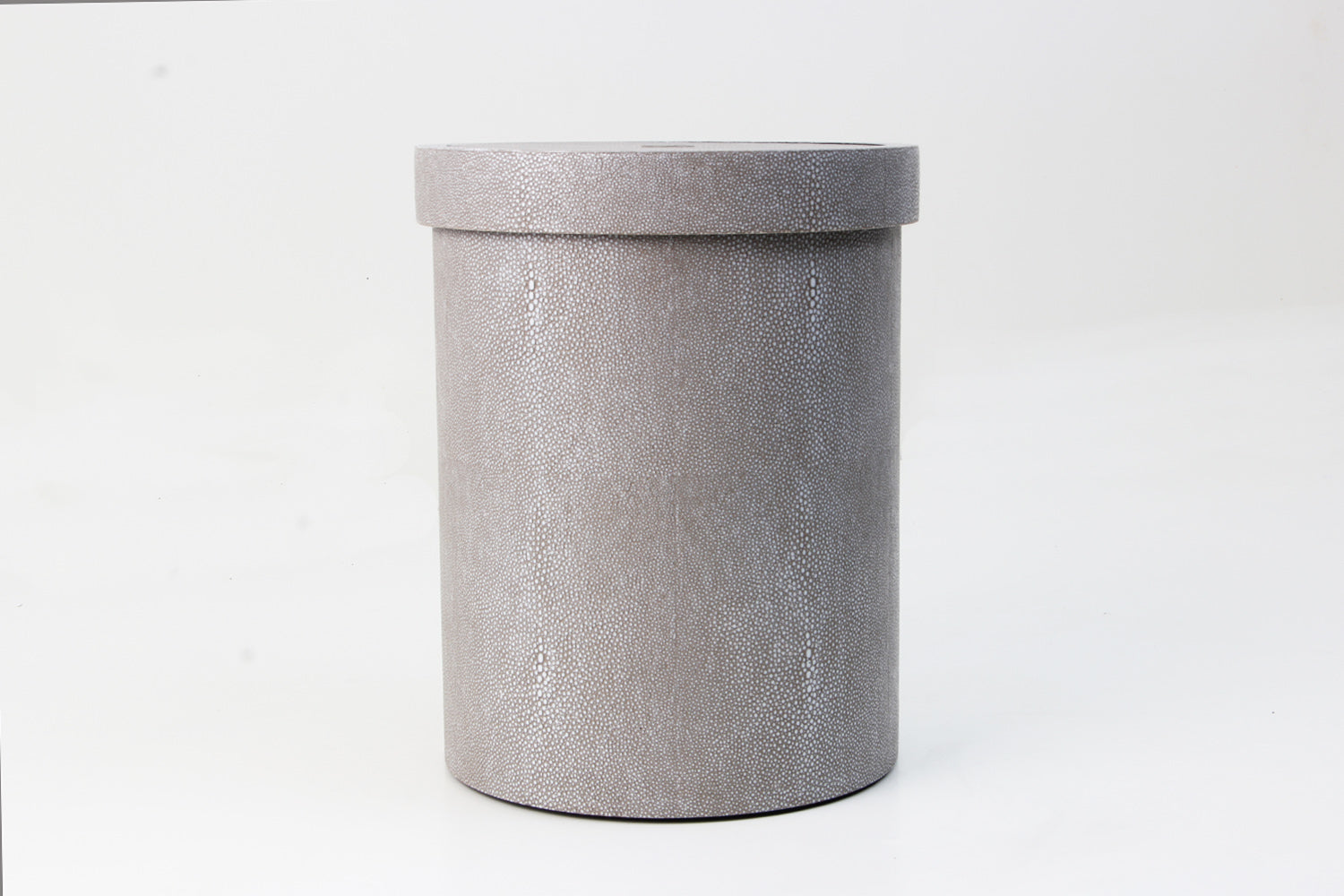 Waste Paper bin in Shagreen with Flip Lid