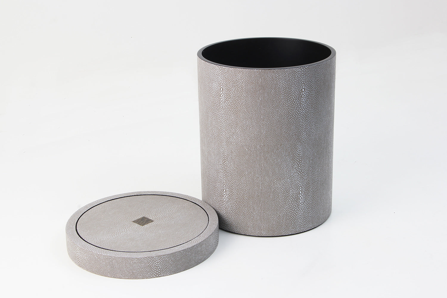 Shagreen Flip Lid Waste Paper Bin