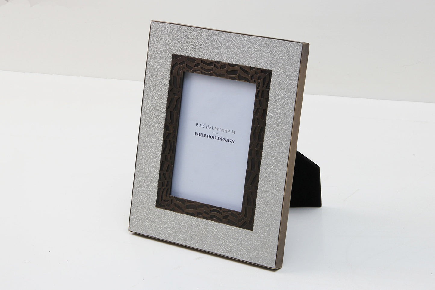 7 x 5 photo frame chic white shagreen photo frame