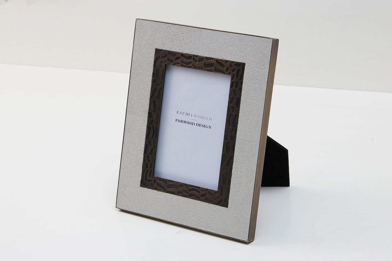 7 x 5 photo frame chic white shagreen photo frame