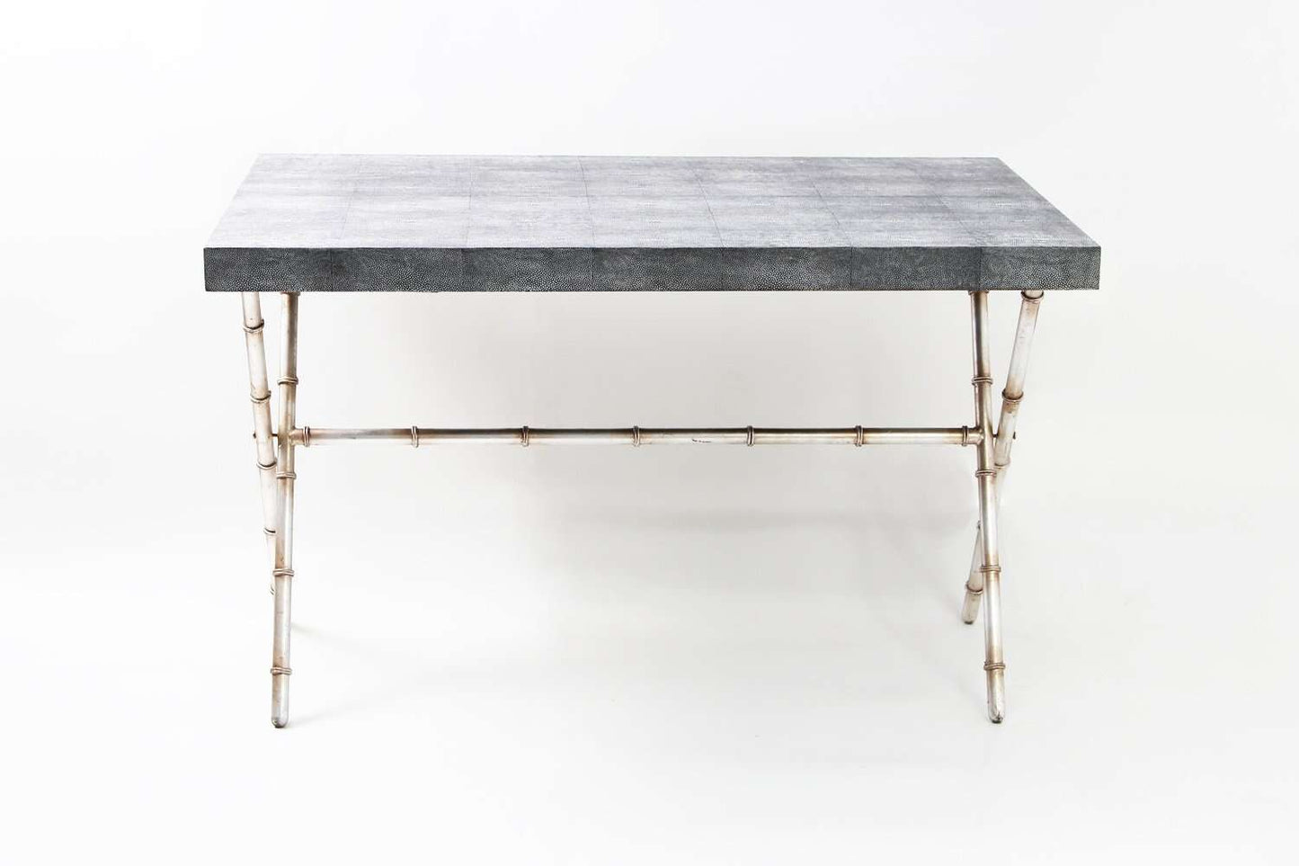 Campaign table dining table coffee table Charcoal shagreen