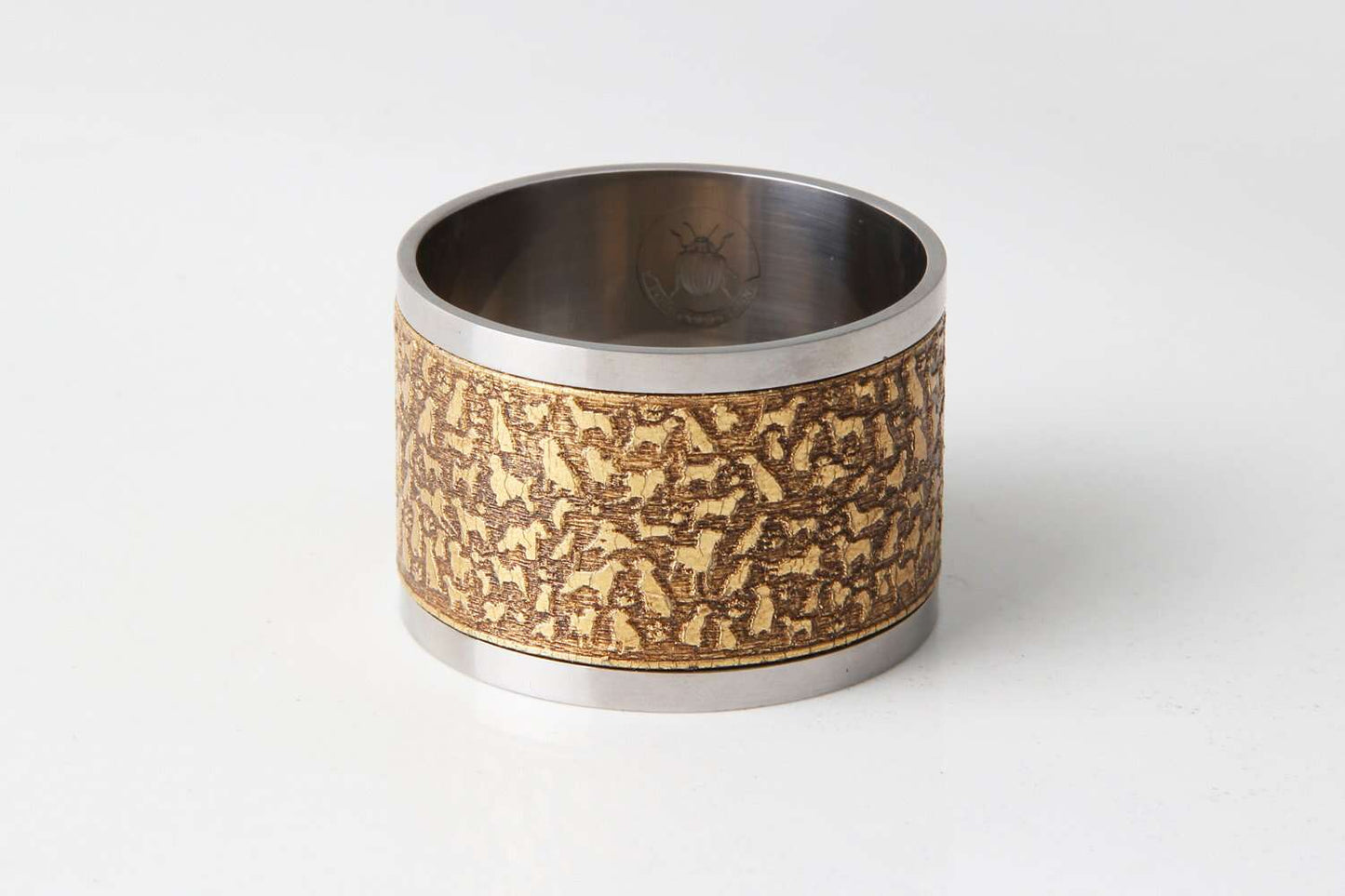 Rover' Napkin Rings in Antique Gold