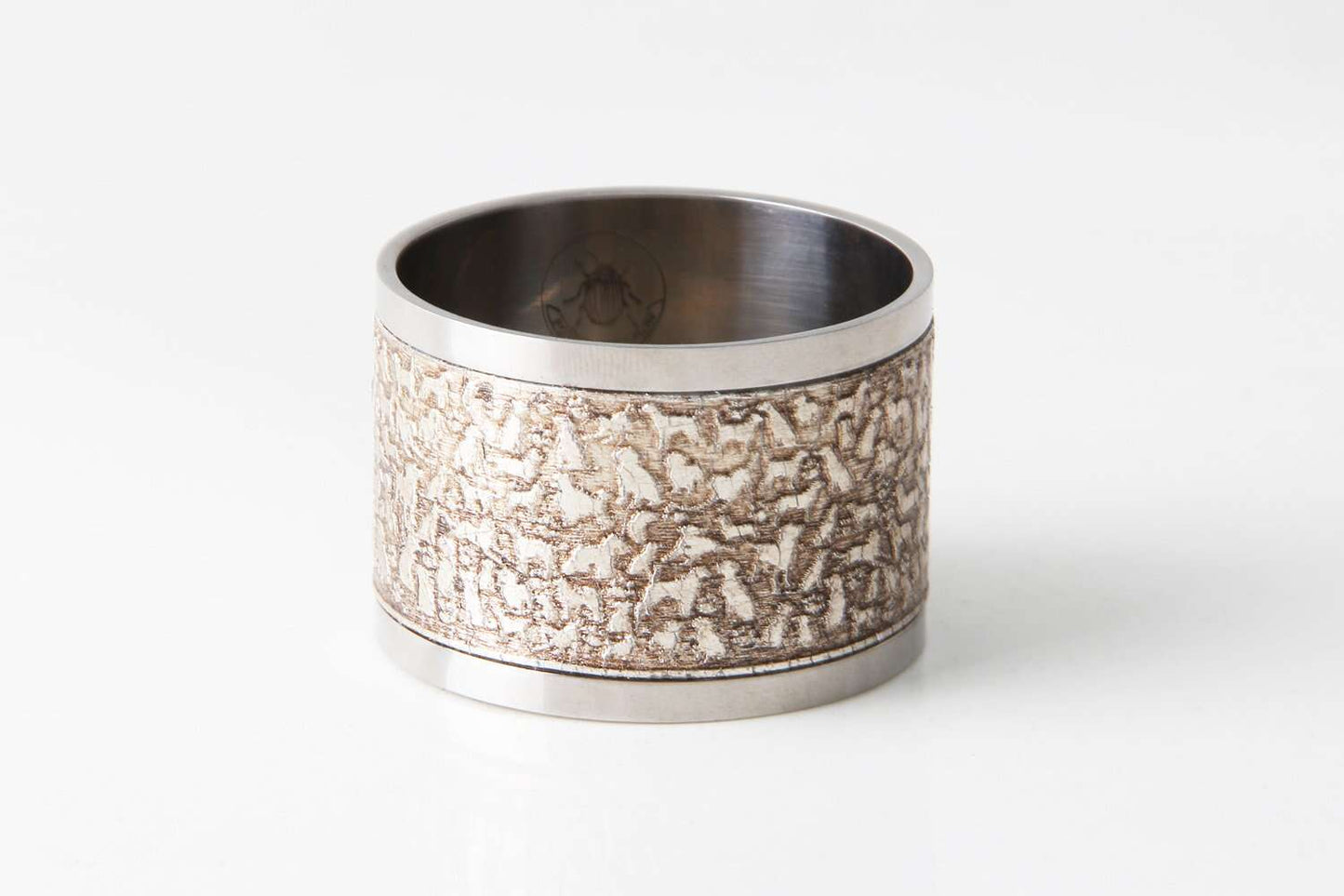 Rover' Napkin Rings in Antique Silver