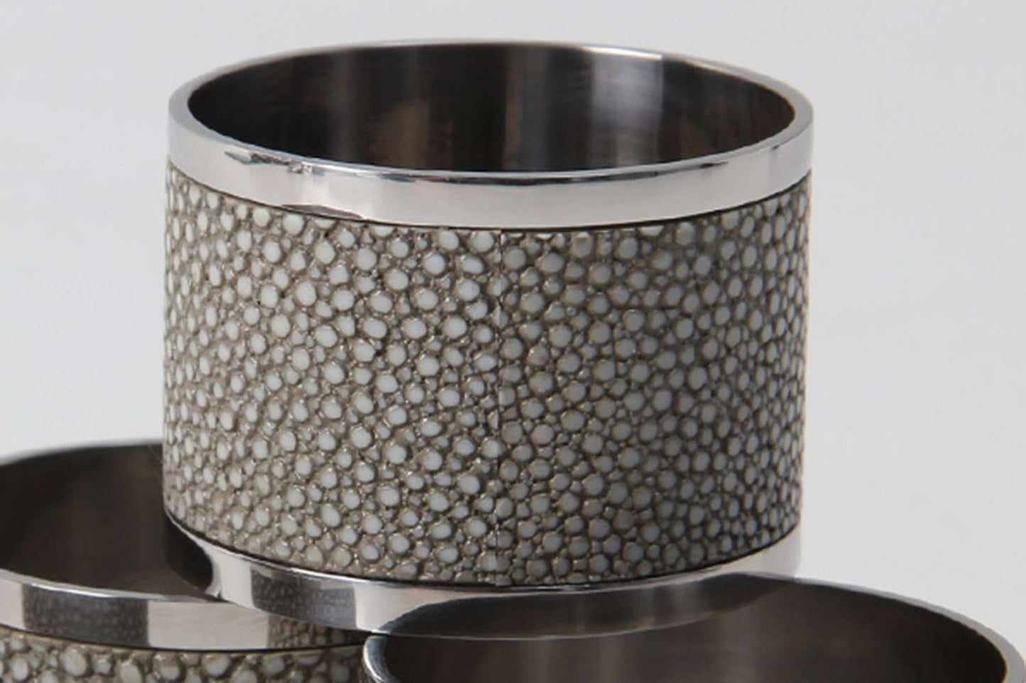 Napkin rings Shagreen napkin ring holders