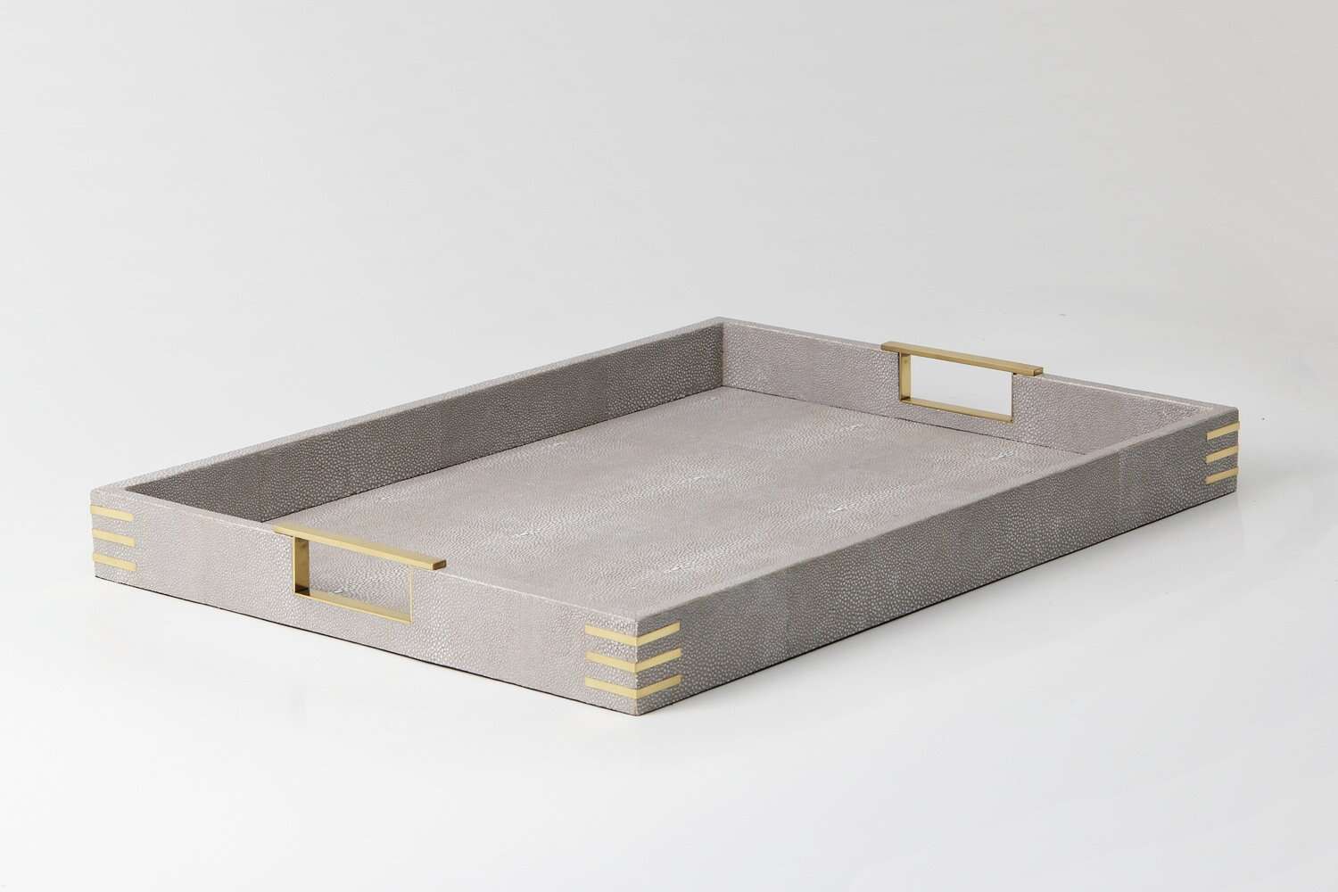 Serving tray Dining tray bar tray or shagreen display tray