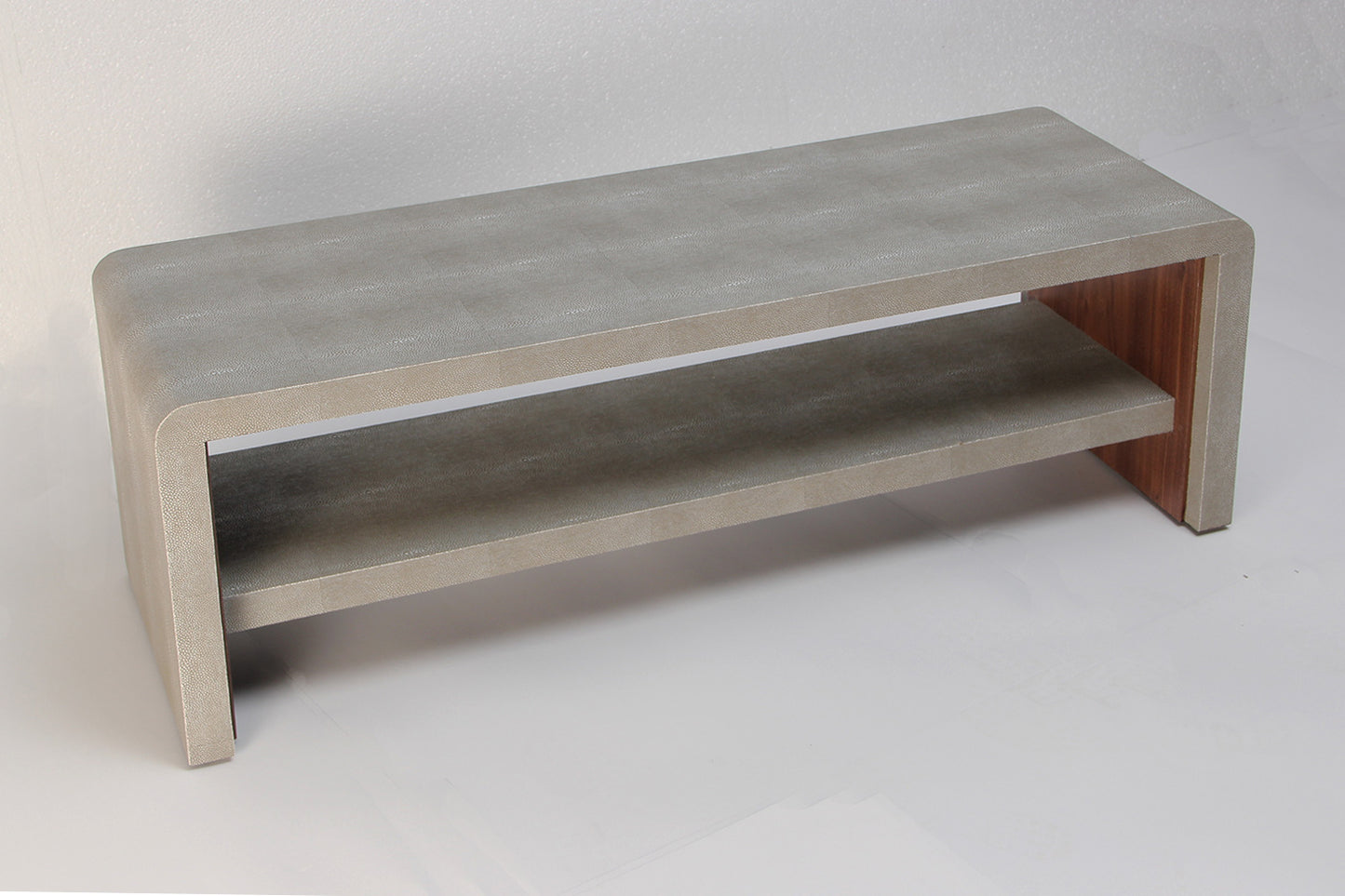 Grey coffee table chic shagreen coffee table