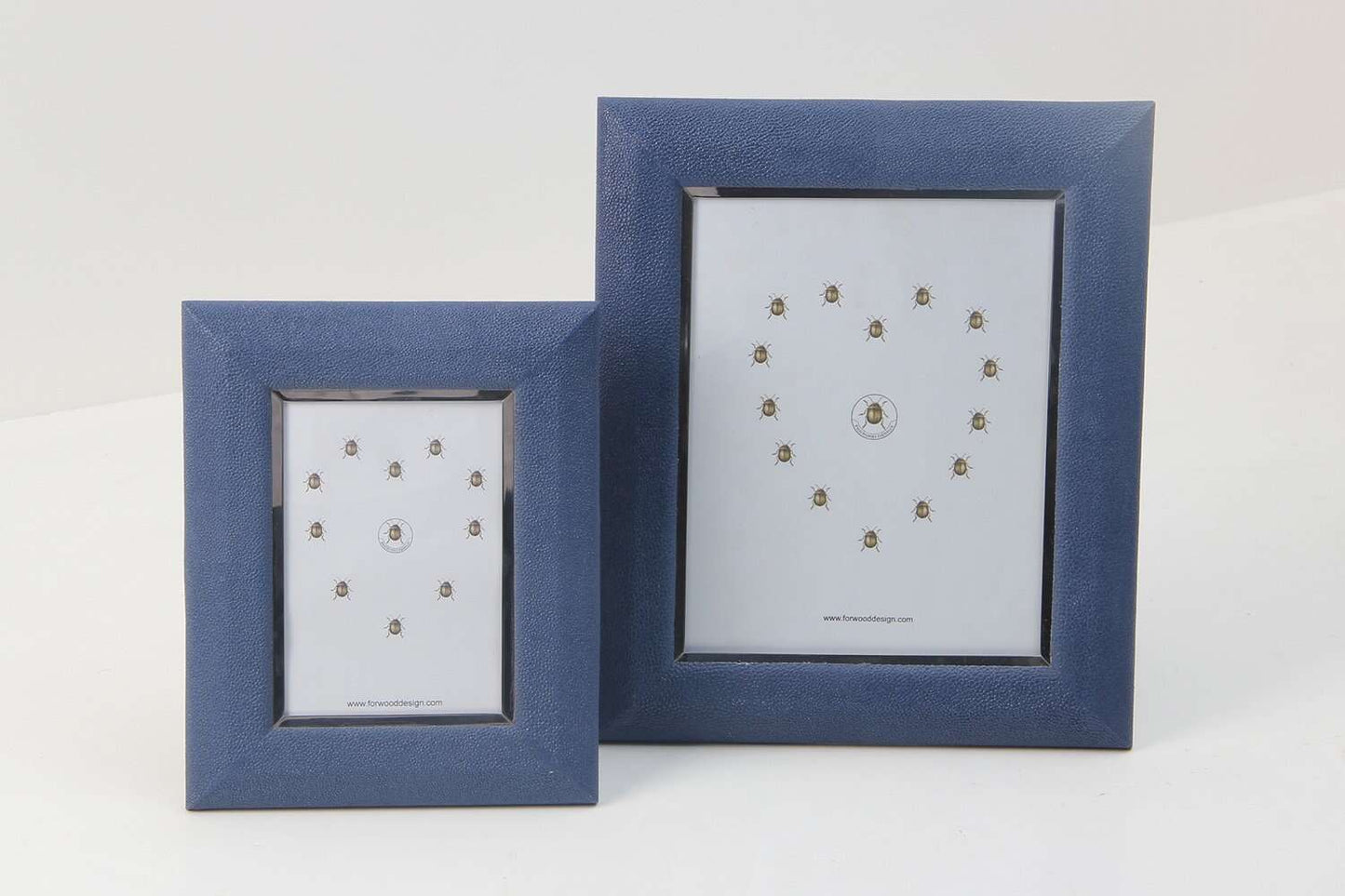 Unique blue shagreen photo frames luxury photo frames