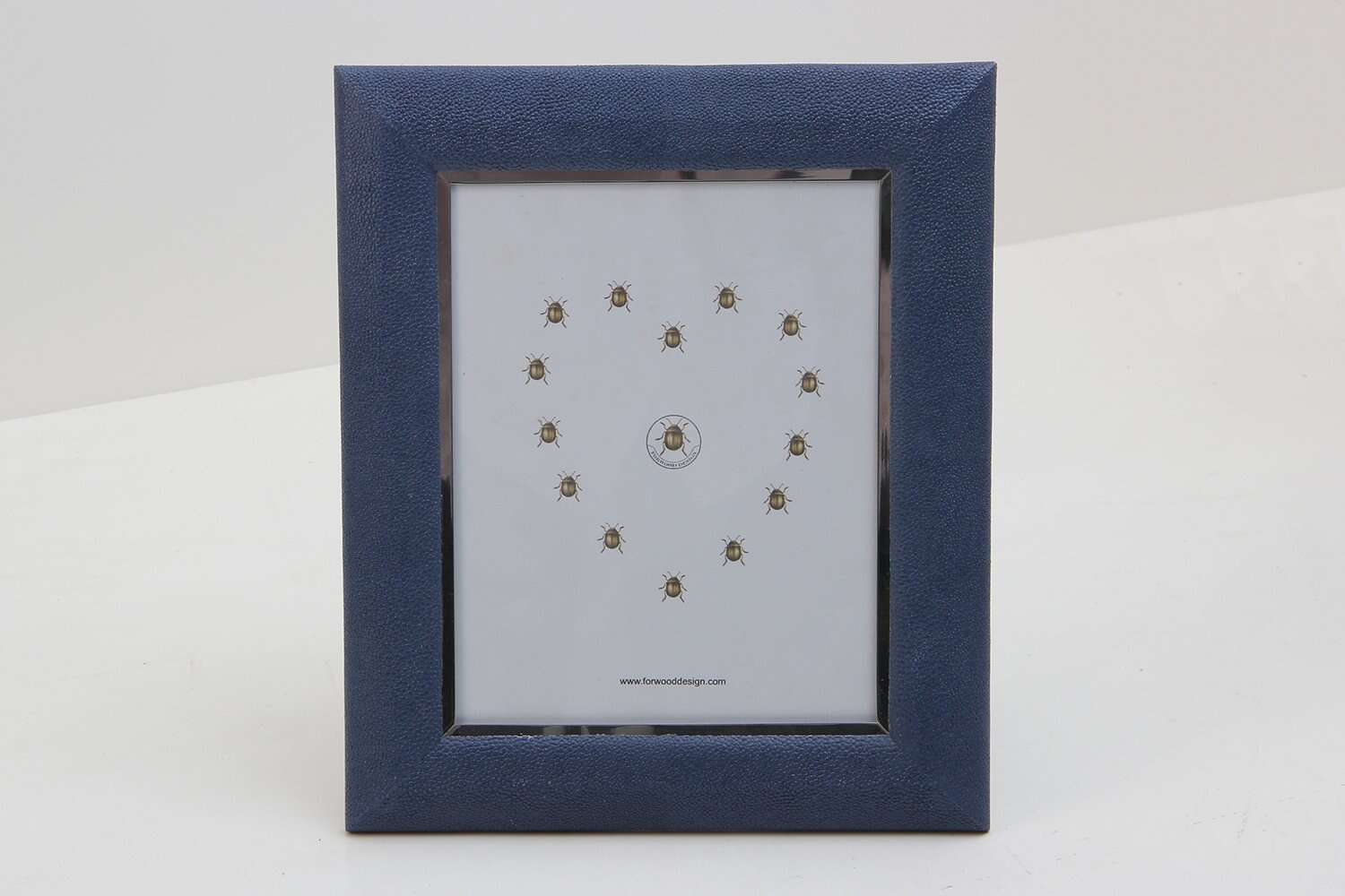 10" x 8" blue shagreen photo frame luxury gift present