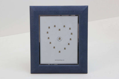 10" x 8" blue shagreen photo frame luxury gift present