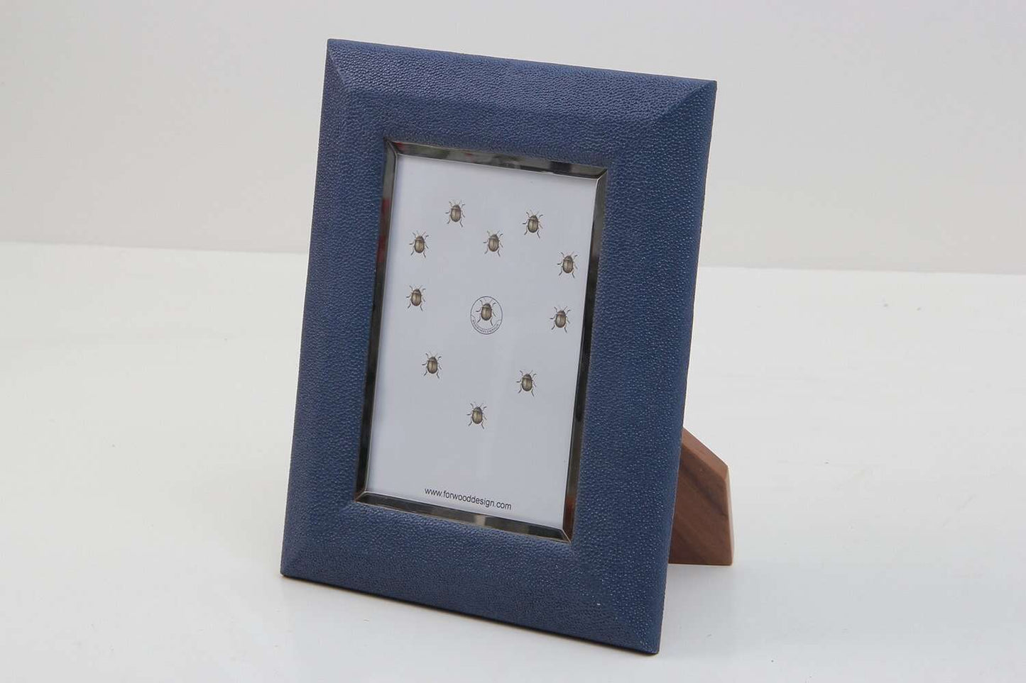 Shagreen photo frame Blue 7" x 5" photo frame