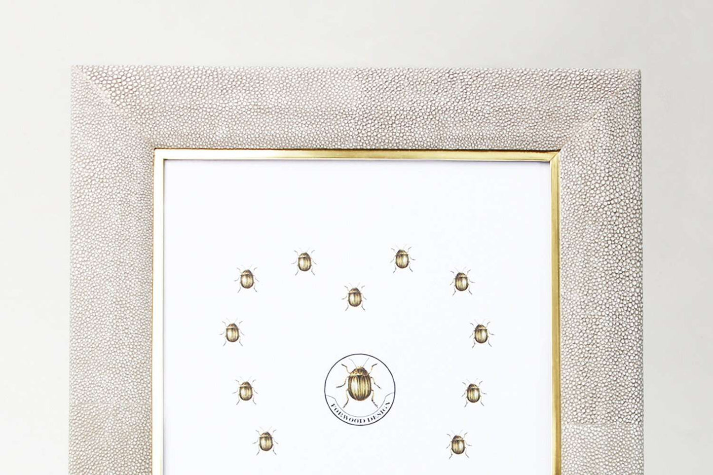 Photo frame in taupe shagreen large shagreen photo frames