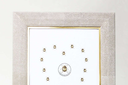 Photo frame in taupe shagreen large shagreen photo frames