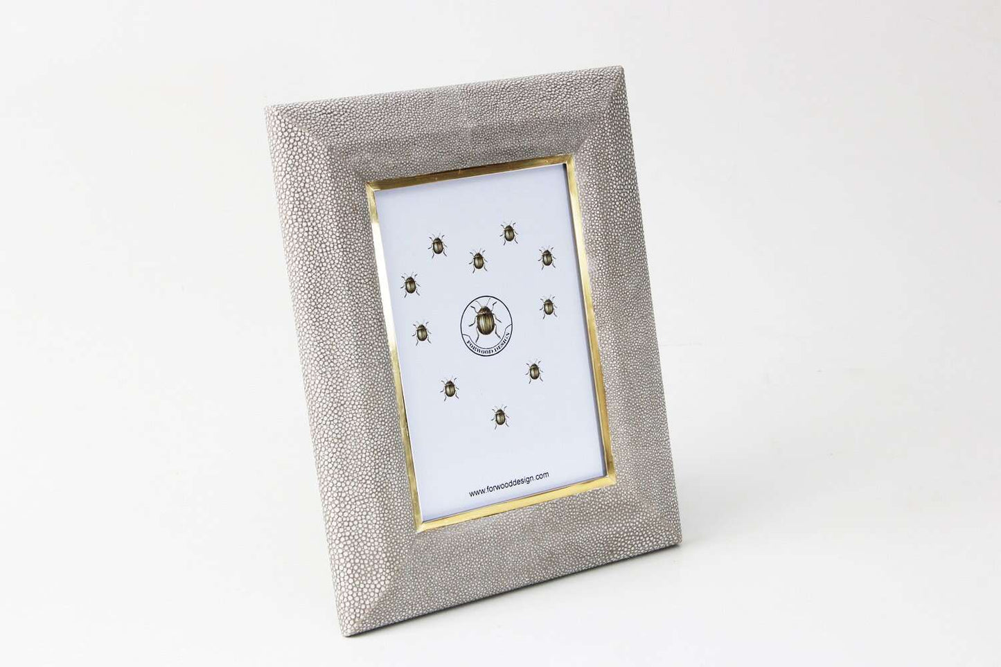 Bella Photo Frame in Barley Shagreen