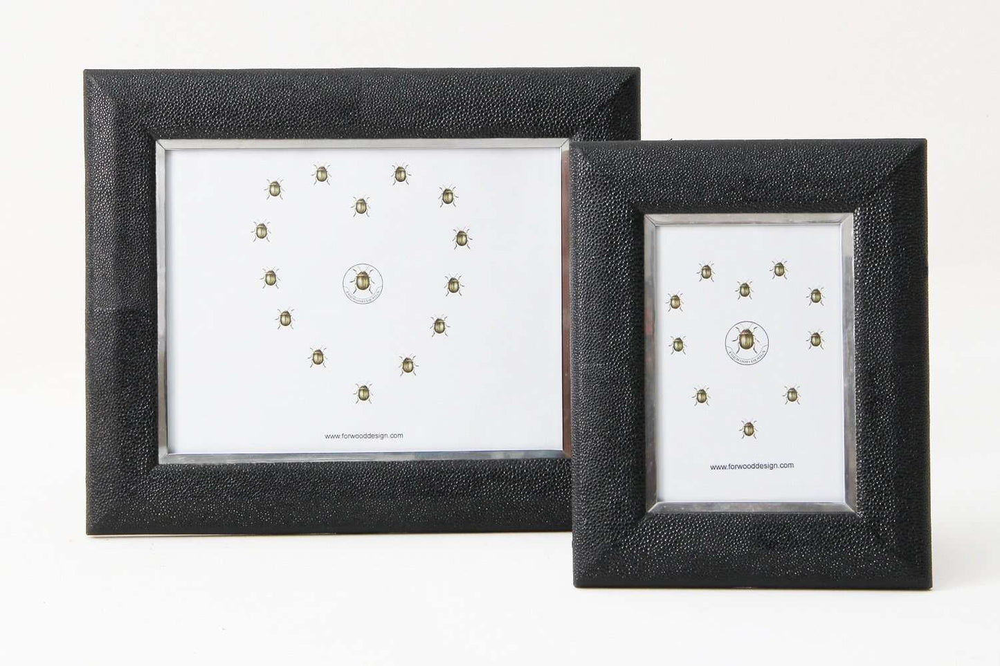 luxury black shagreen photo frame  black Photo frames