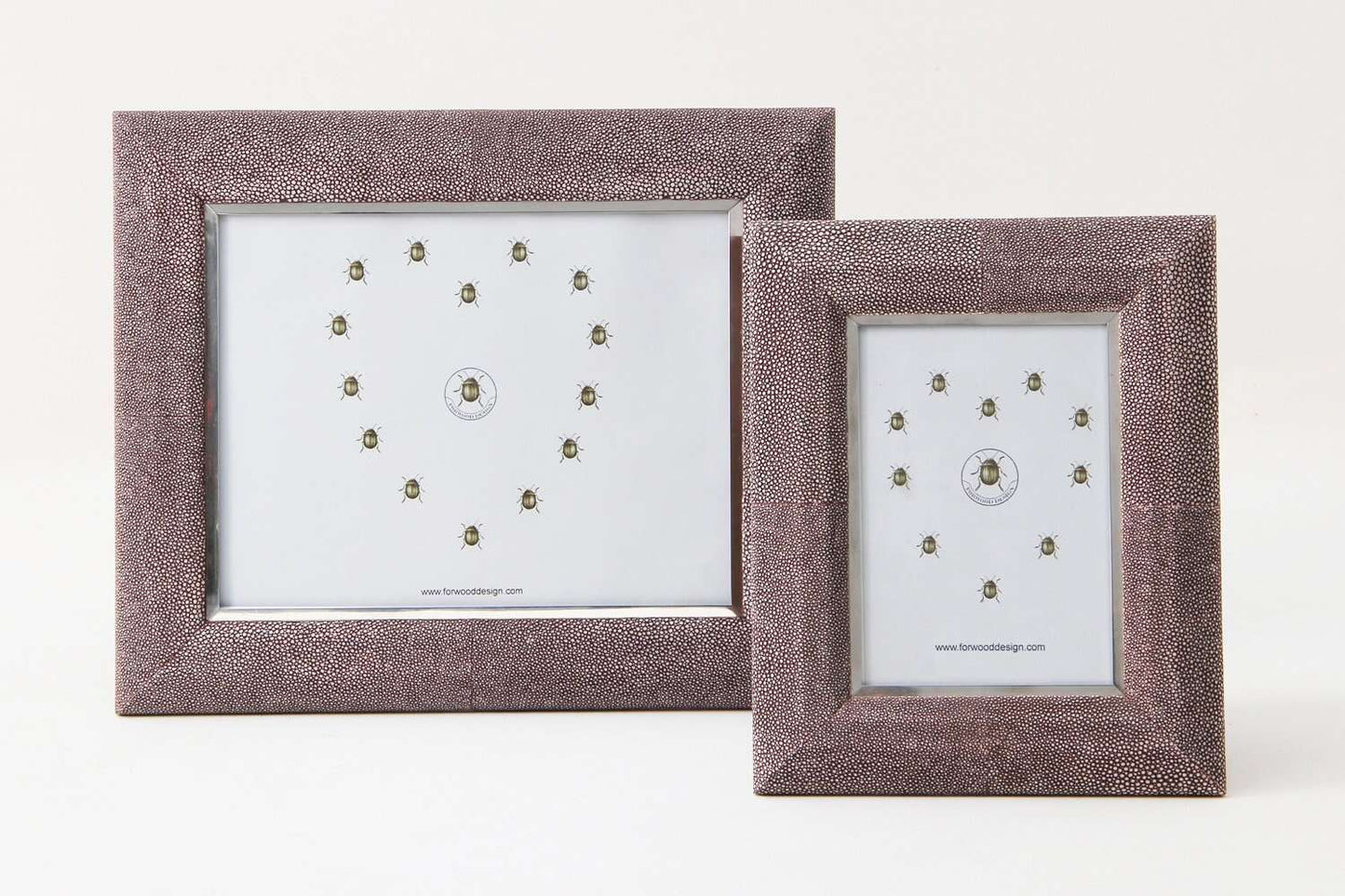 7"x 6" and 10 x 8" shagreen photo frames birthday gift
