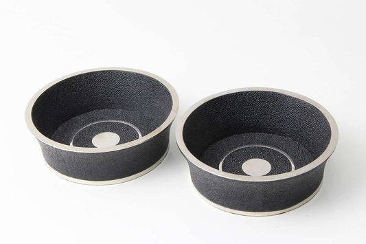Wine coaster Black shagreen wine coaster