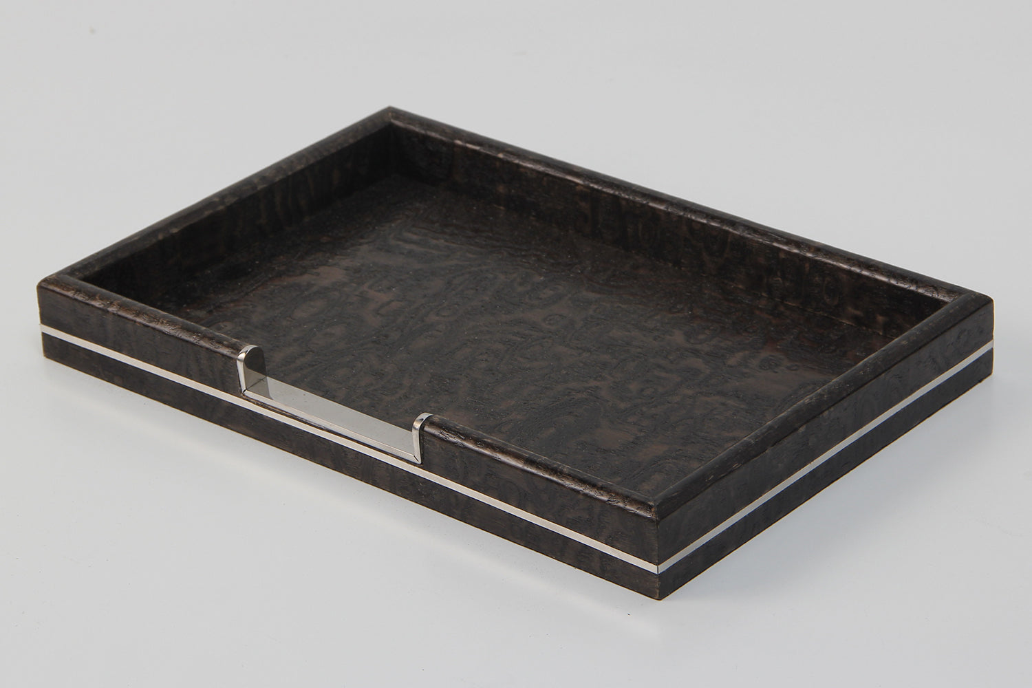 Desk tray luxury Black wooden desk tray