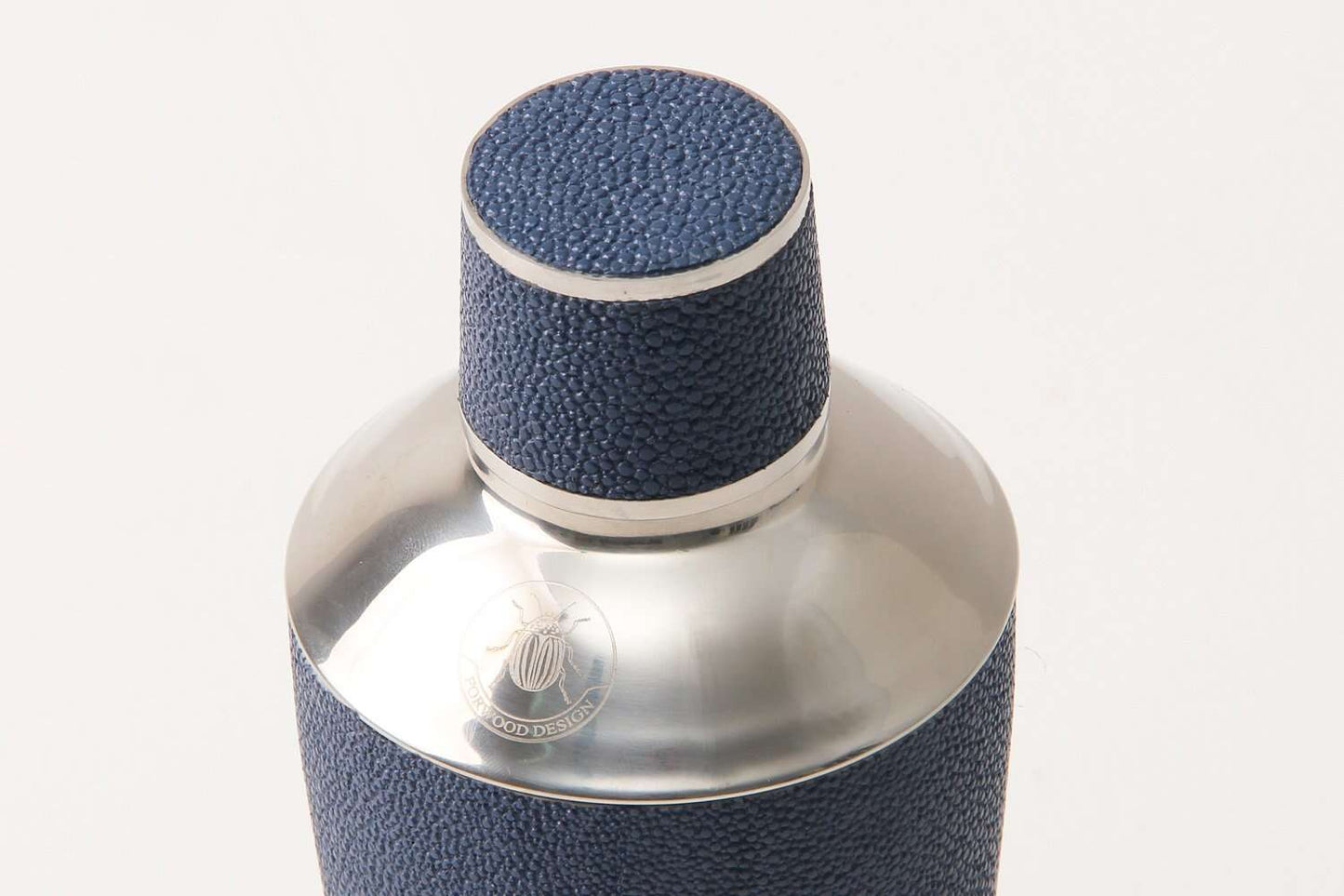 cocktail shaker blue cocktail shaker shagreen